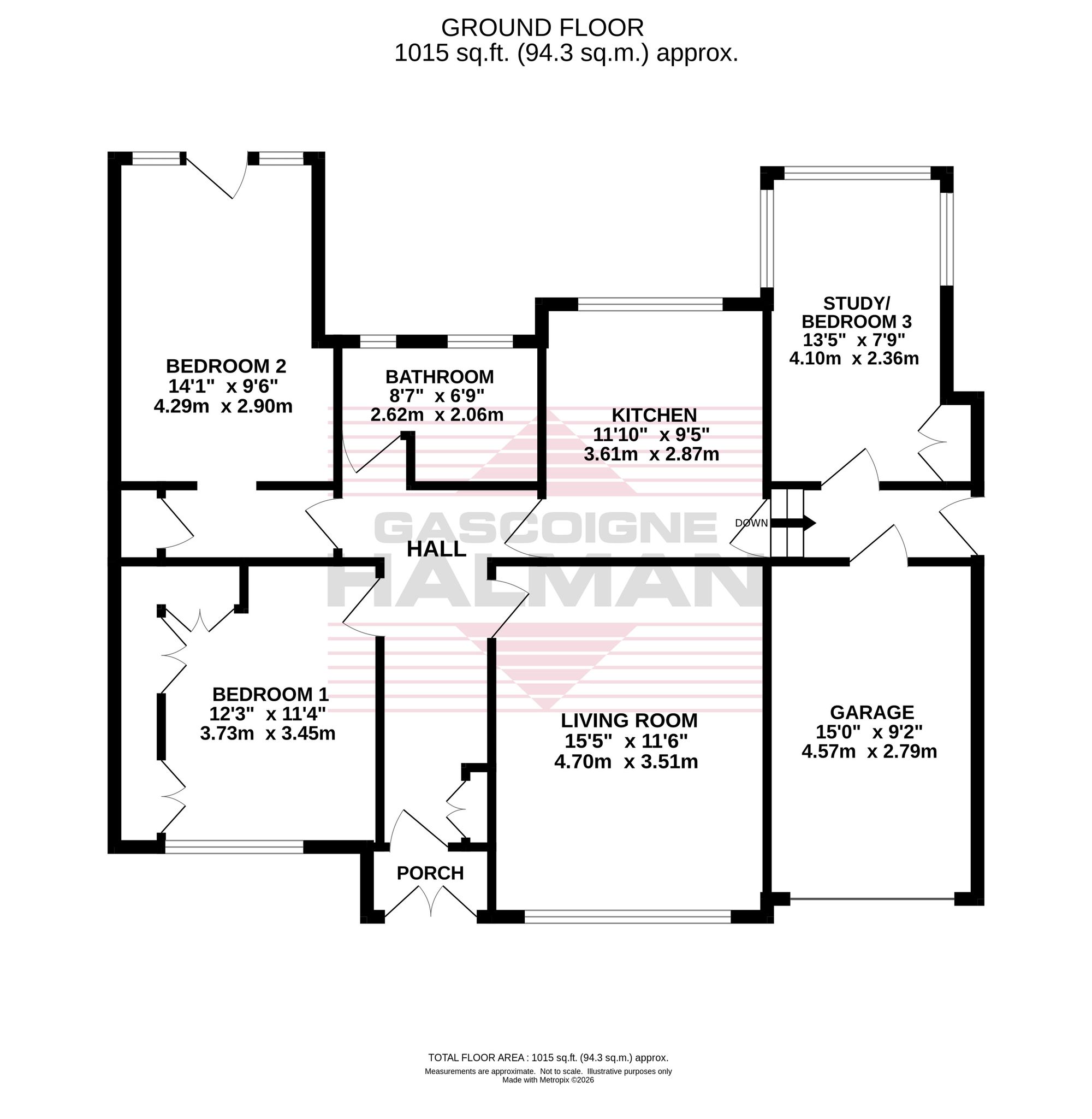 9 Midway, Cheadle floorplan