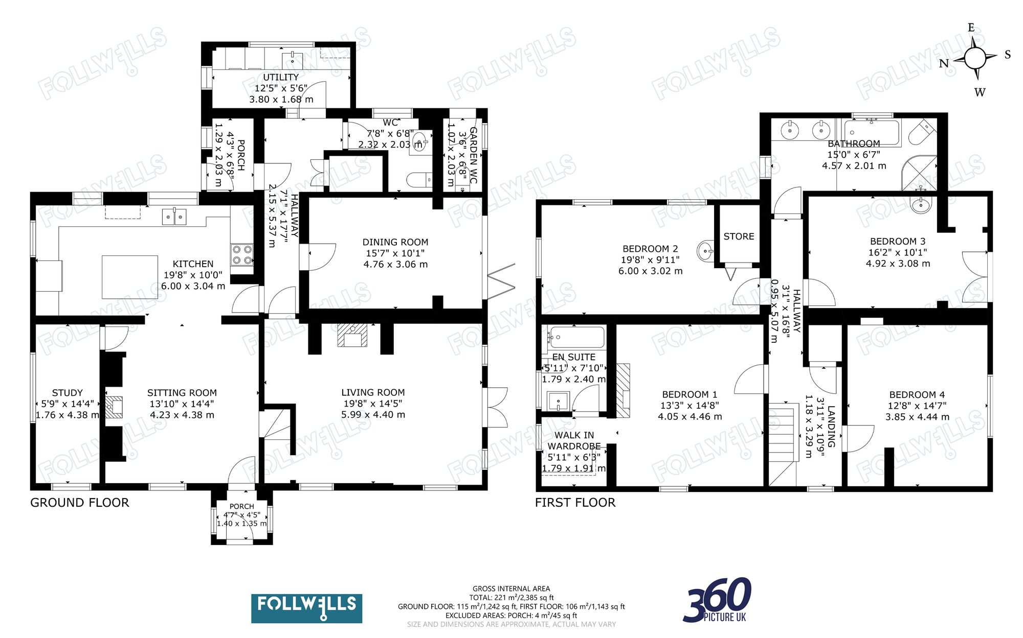 Rosendale Cottage Knowl Wall, Stoke-On-Trent floorplan