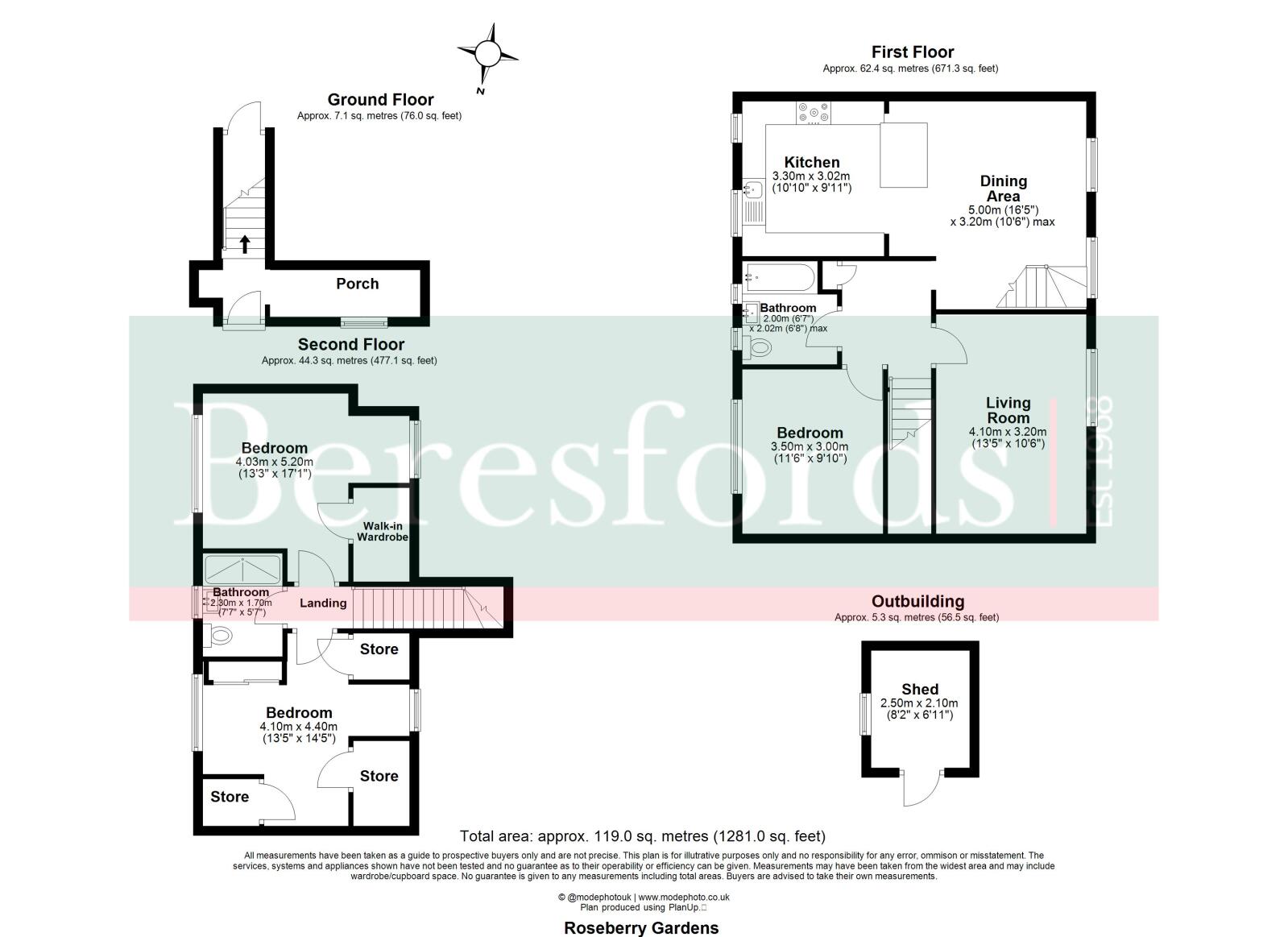 191, Roseberry Gardens, Upminster floorplan