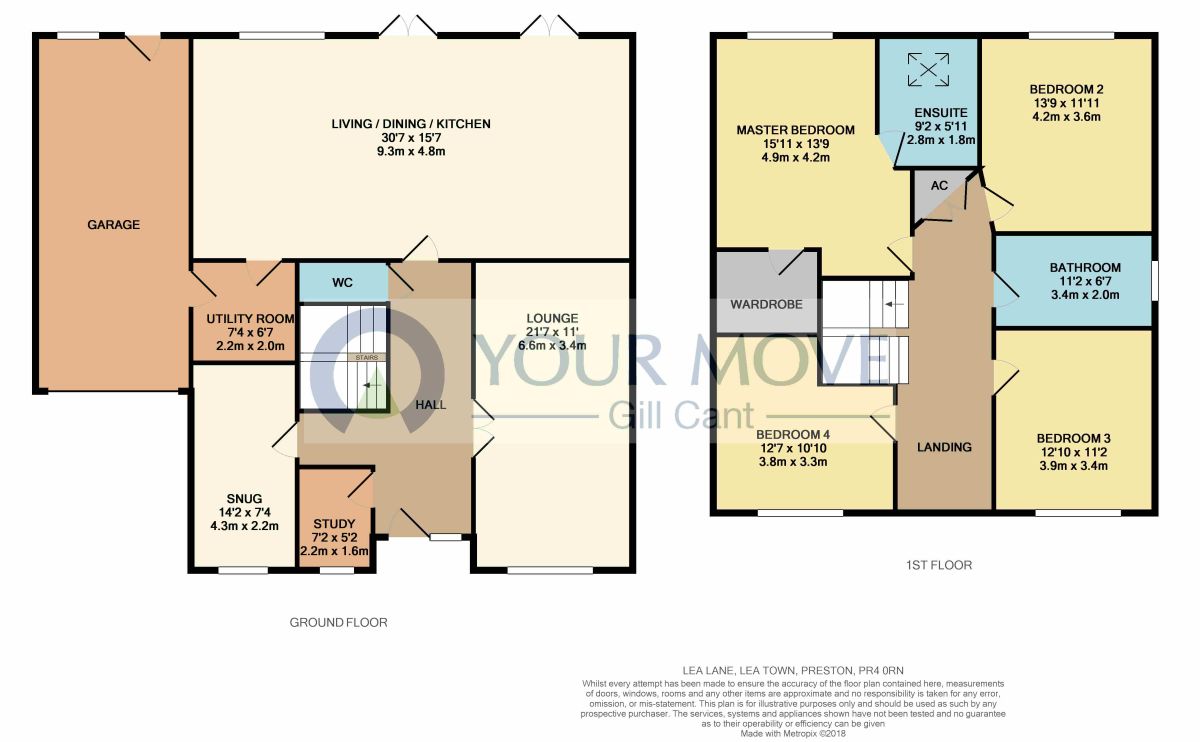 4 Bedrooms Detached house for sale in Lea Lane, Lea Town, Preston PR4