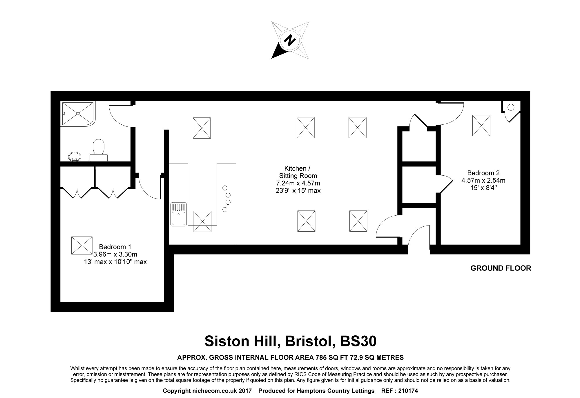 2 Bedrooms Flat to rent in Siston Hill, Bristol BS30