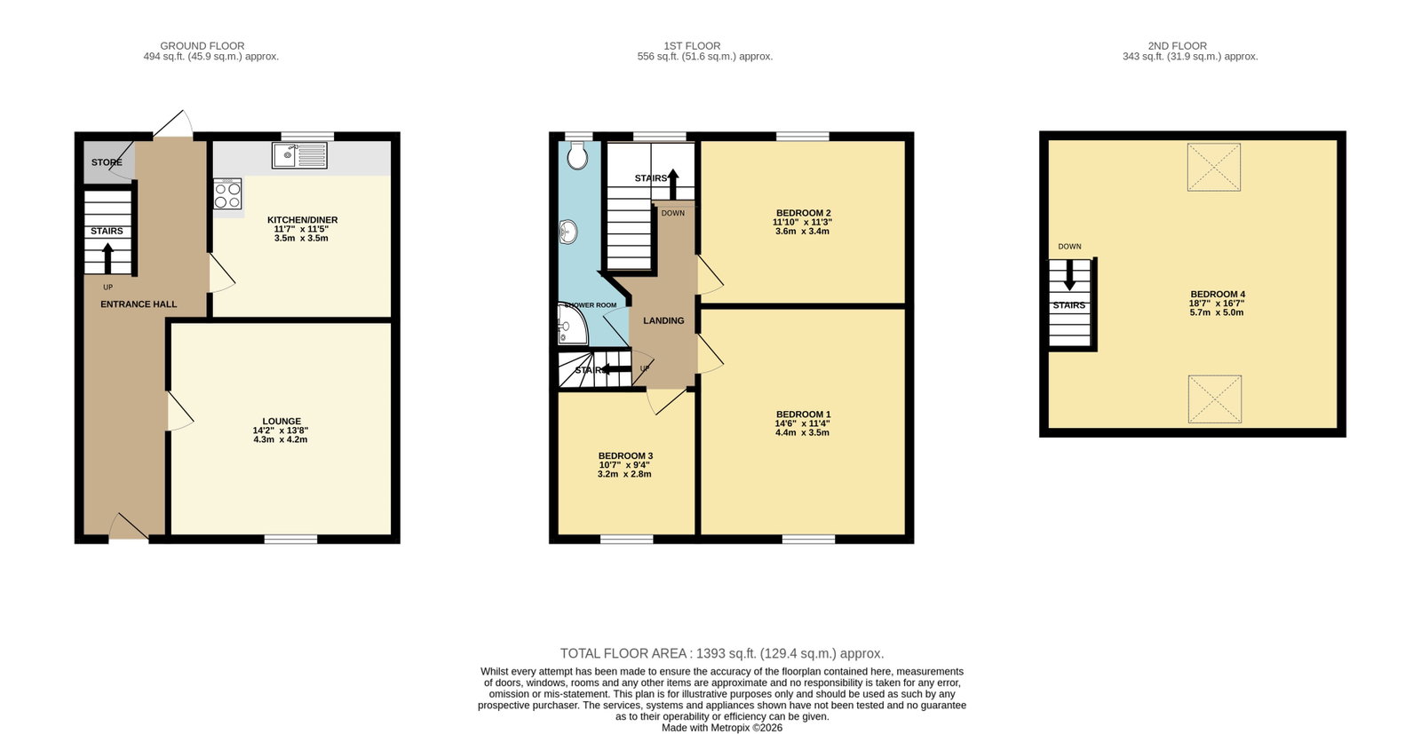 Meadow View, Whitehaven floorplan
