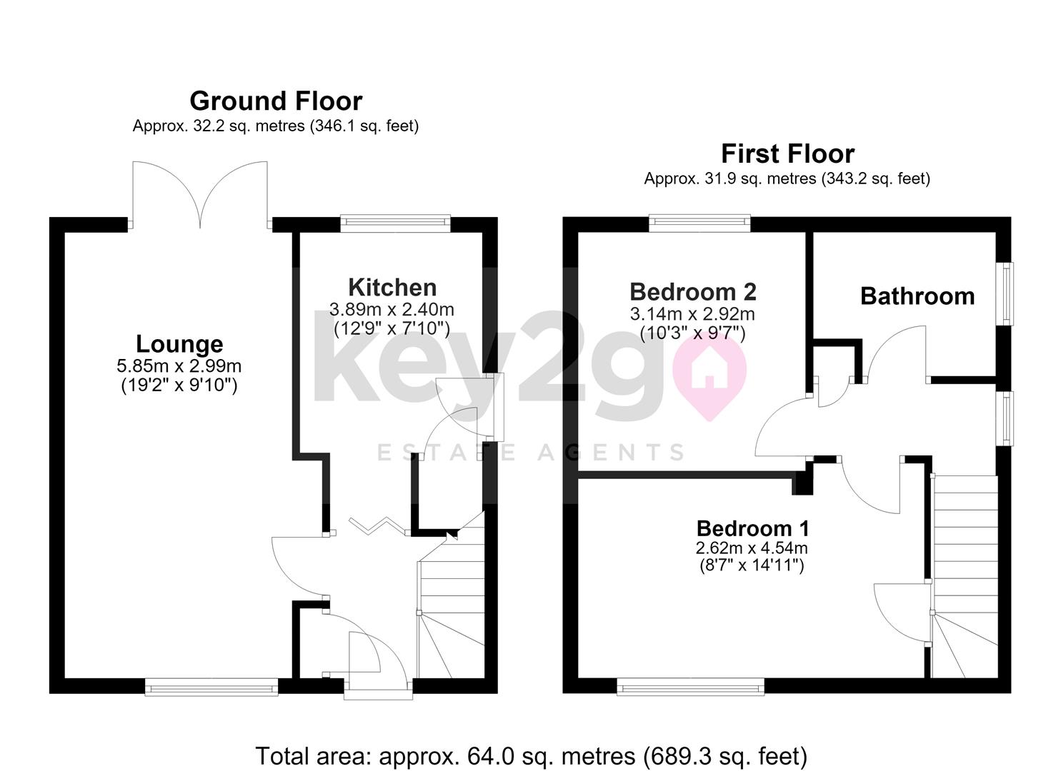 45, Darcy Road, Sheffield floorplan