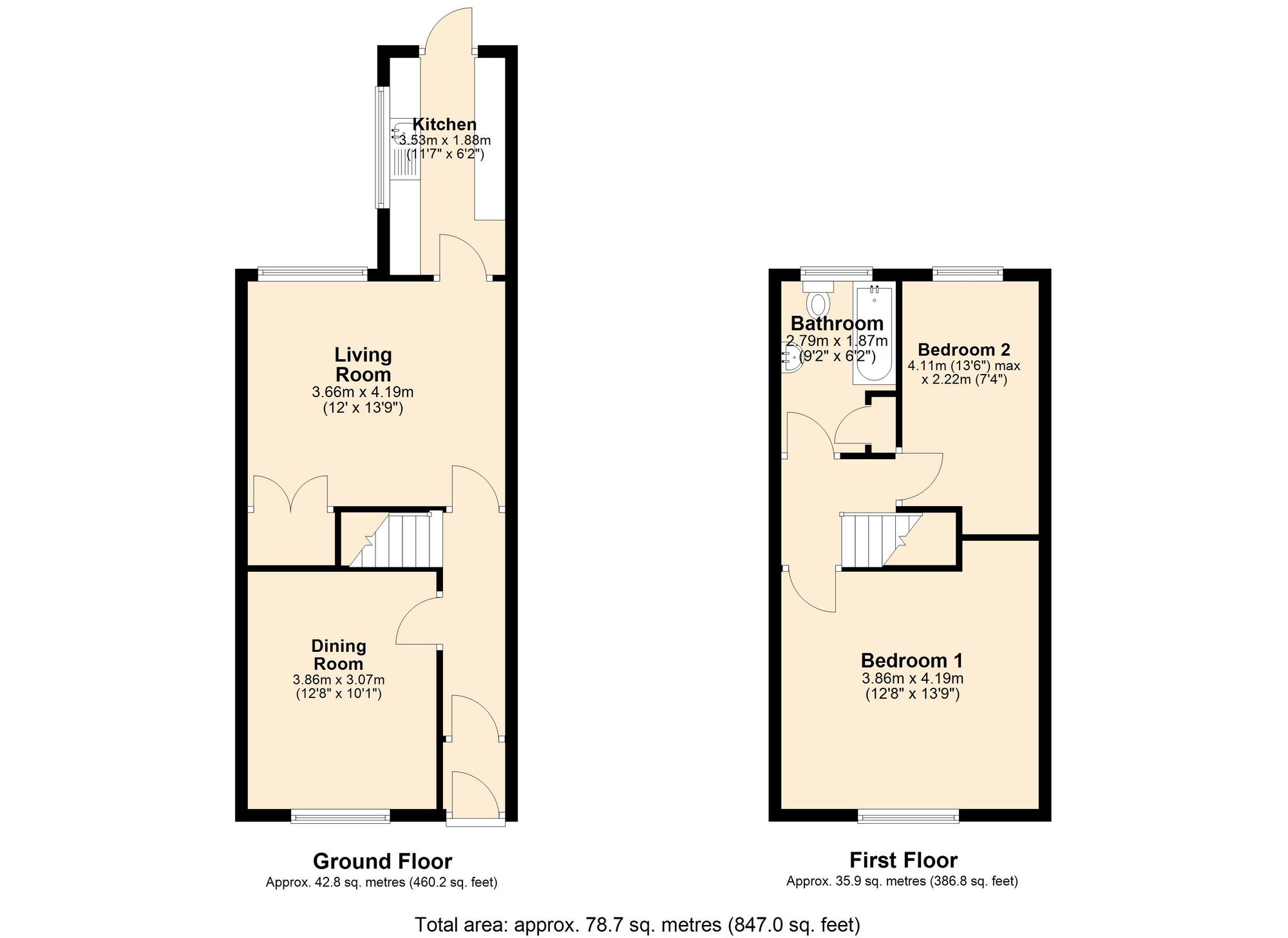 64 Marsh House Lane, Darwen floorplan