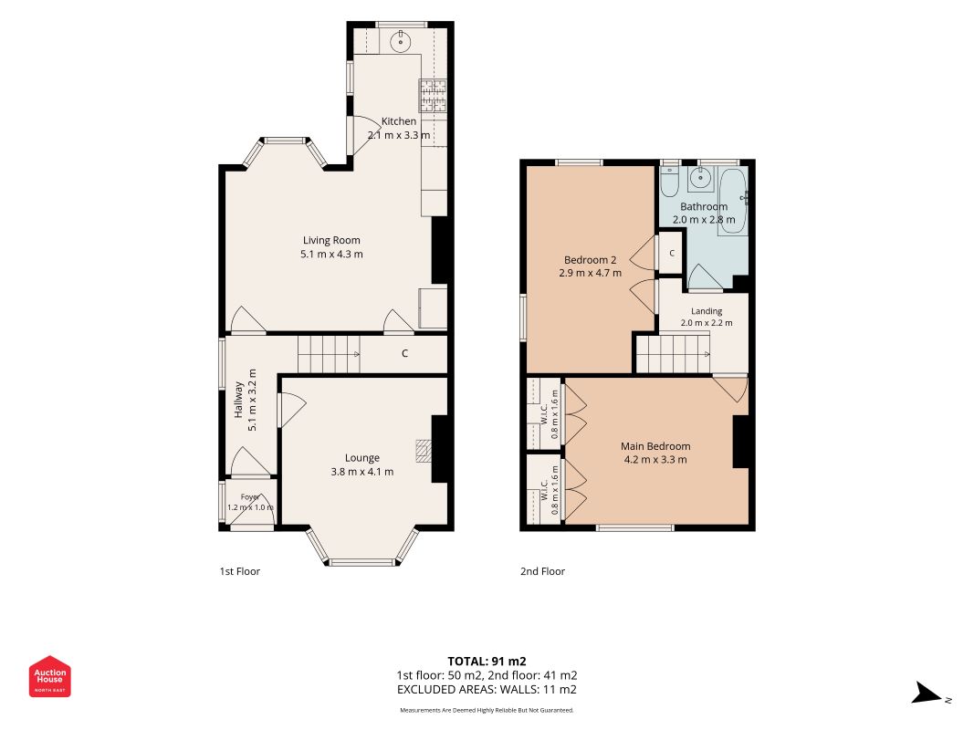 110 Fern Dene Road, Gateshead floorplan