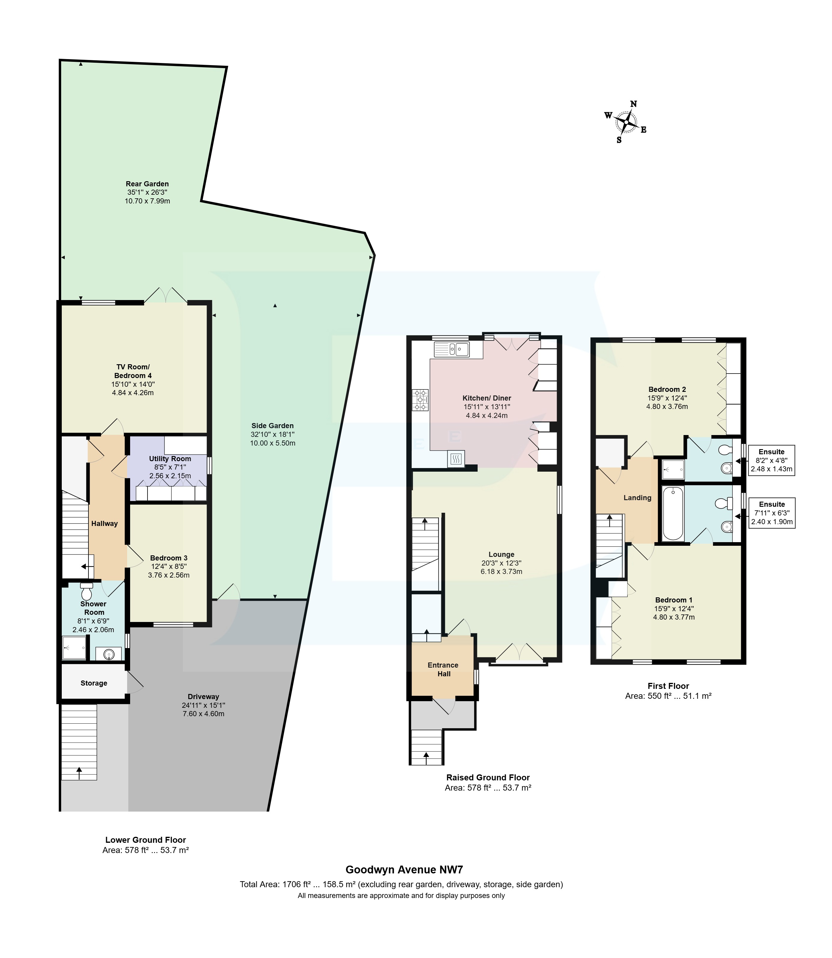 44, Goodwyn Avenue, London floorplan