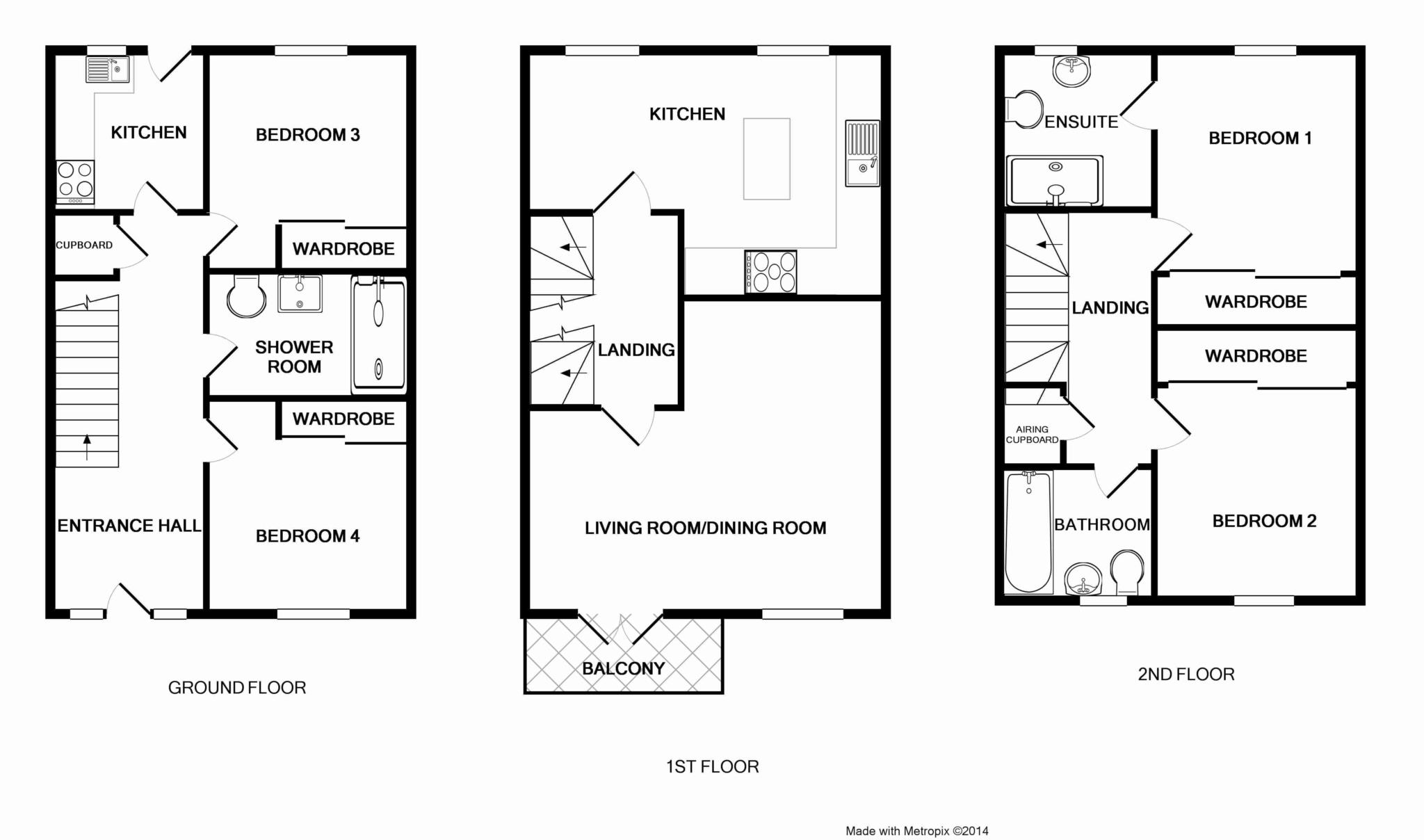 4 Bedrooms Town house to rent in Austin Way, Bracknell RG12