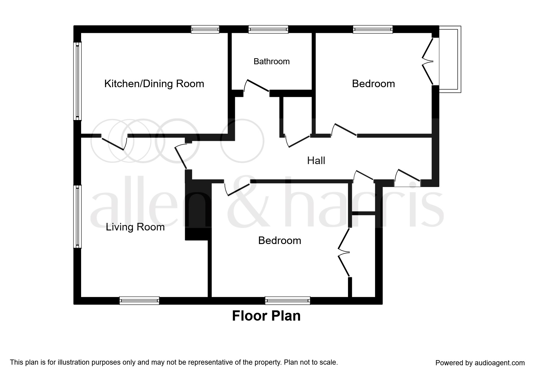 2 Bedrooms Flat for sale in Buchanan Drive, Stirling FK9