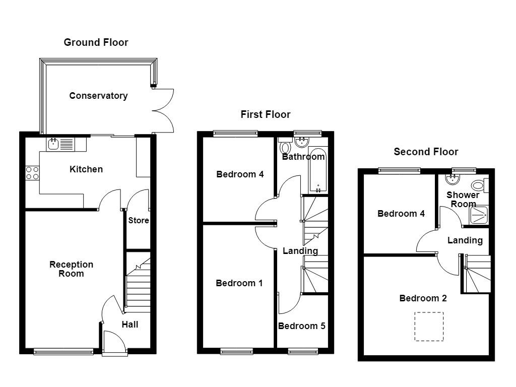42, Dawlish Close, Blackburn floorplan