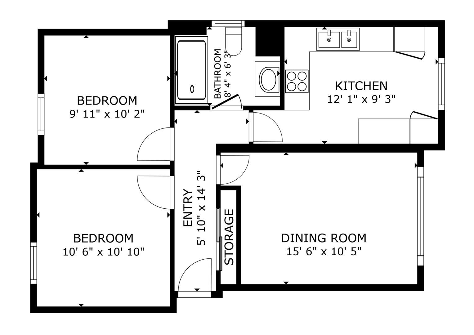 7 Queens Court, Queens Road, Preston floorplan