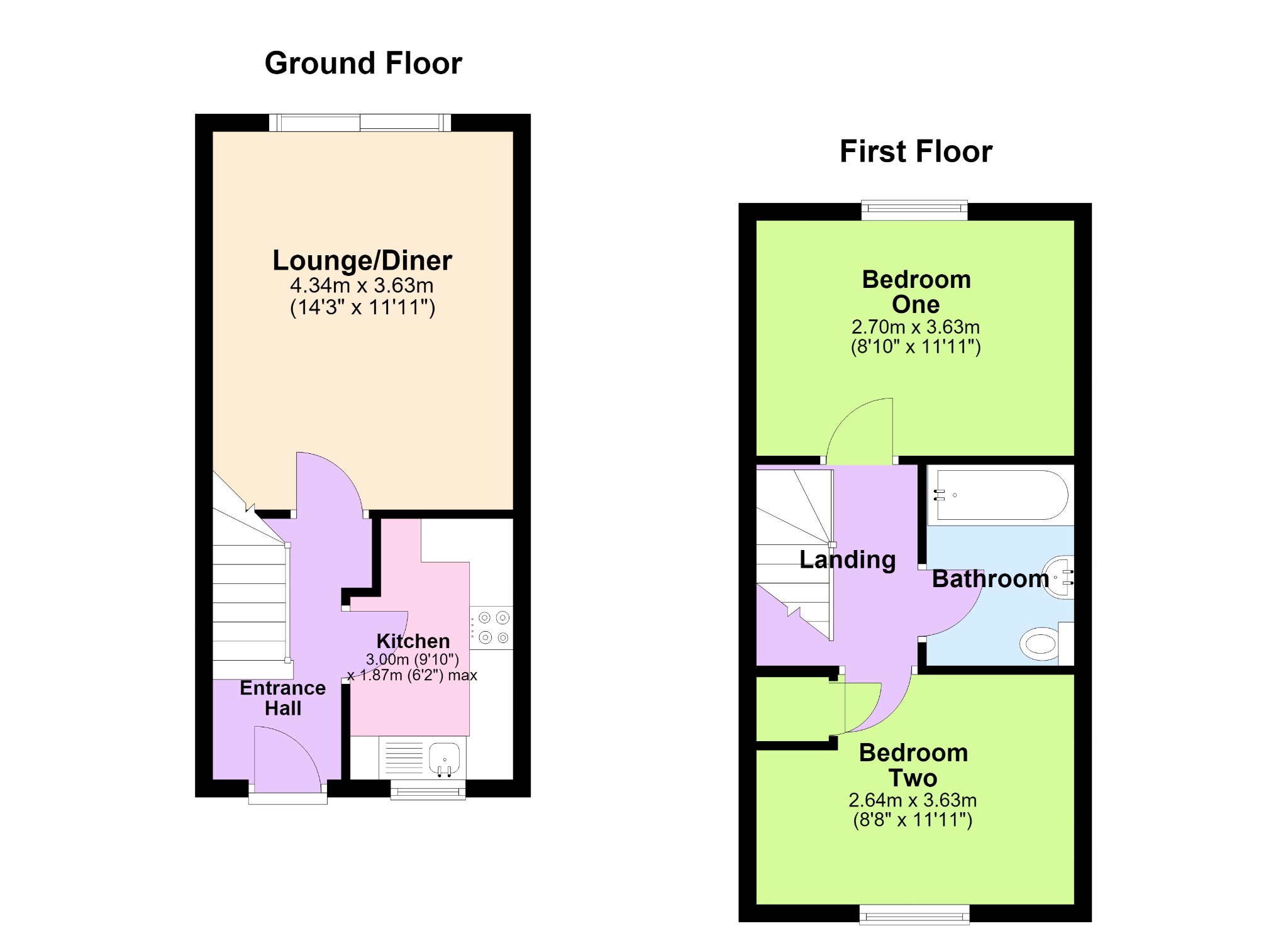 11 Dean Walk, Daventry, Northamptonshire floorplan