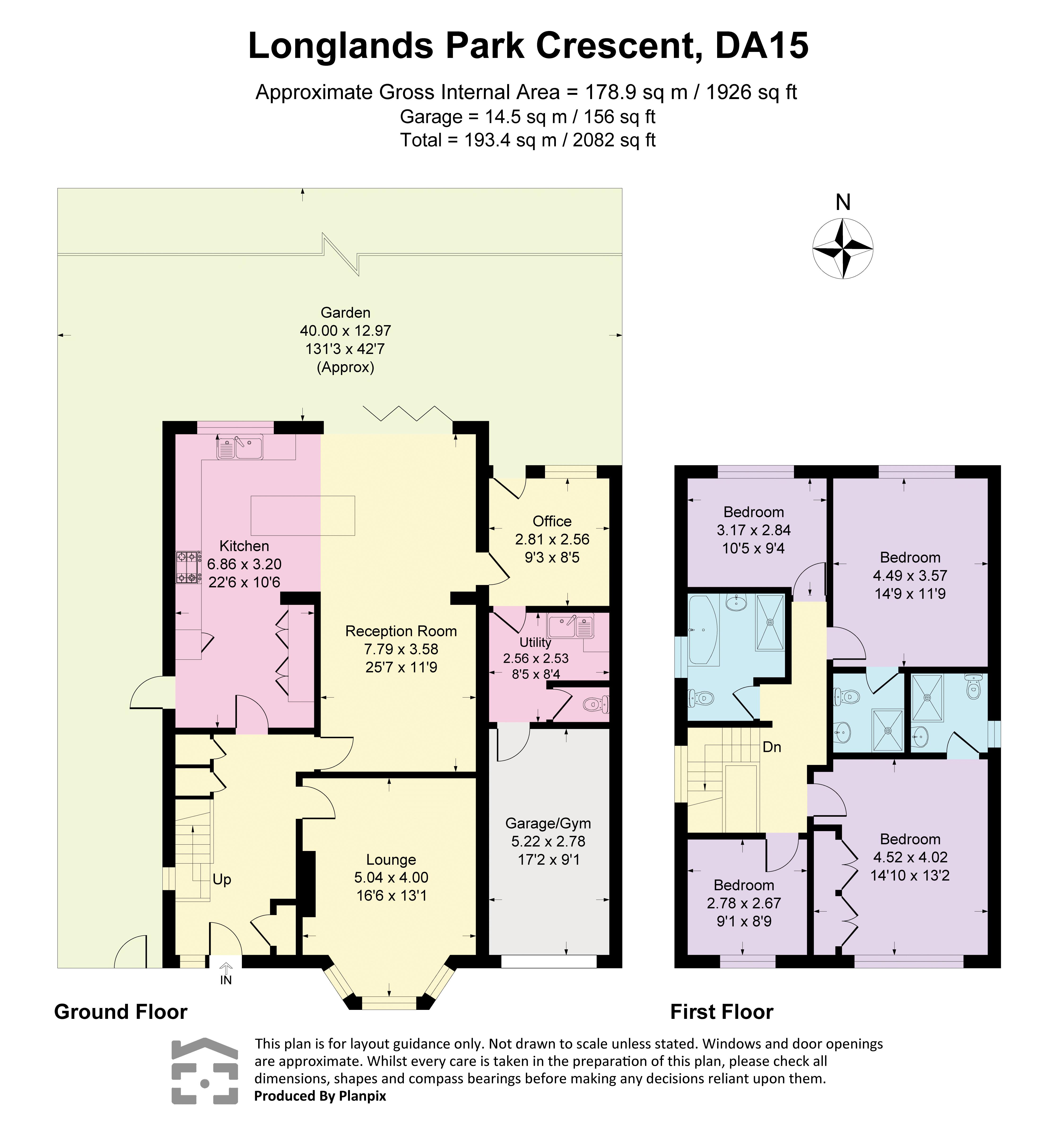 48, Longlands Park Crescent, Sidcup floorplan