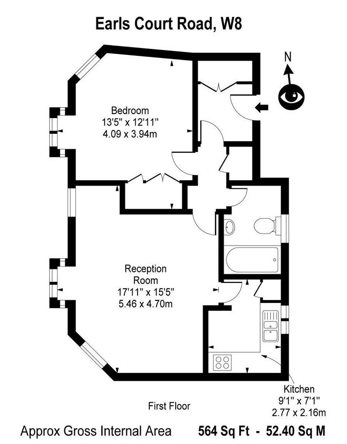 1 Bedrooms Flat to rent in Earls Court Road, Kensington W8