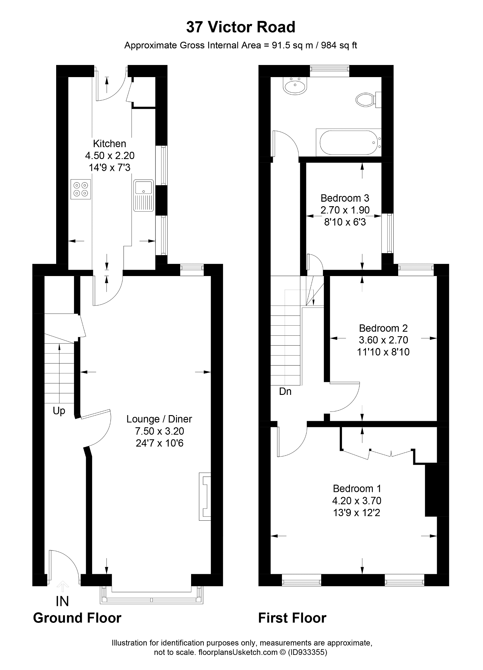 Victor Road, Windsor SL4, 3 bedroom terraced house for sale 64984135