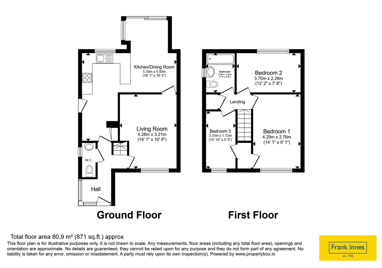 23, Lewiston Road, Derbyshire floorplan