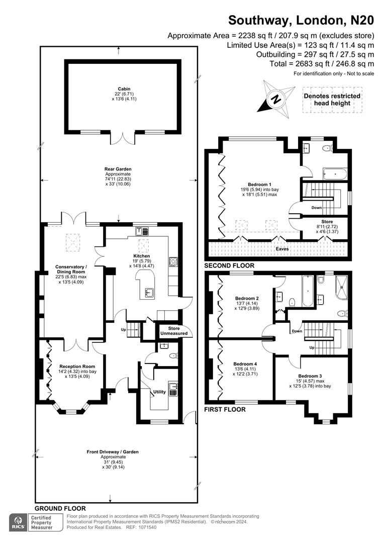 33, Southway, Totteridge floorplan