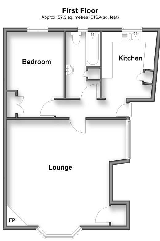 Baileys Road, Southsea floorplan