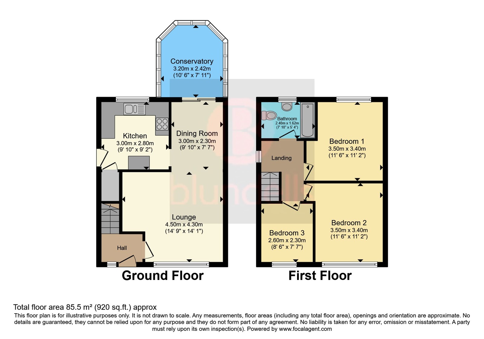 34, Taunton Avenue, South Yorkshire floorplan