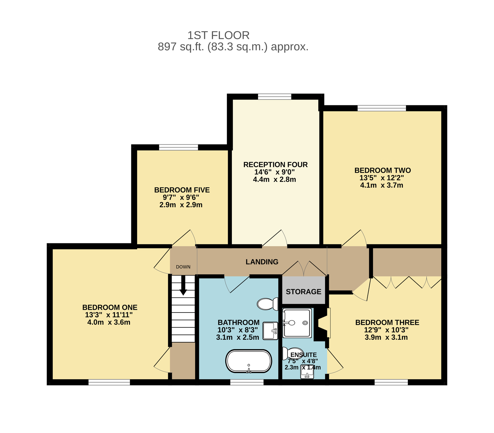 Mount Pleasant, Uttoxeter Road, Rugeley floorplan