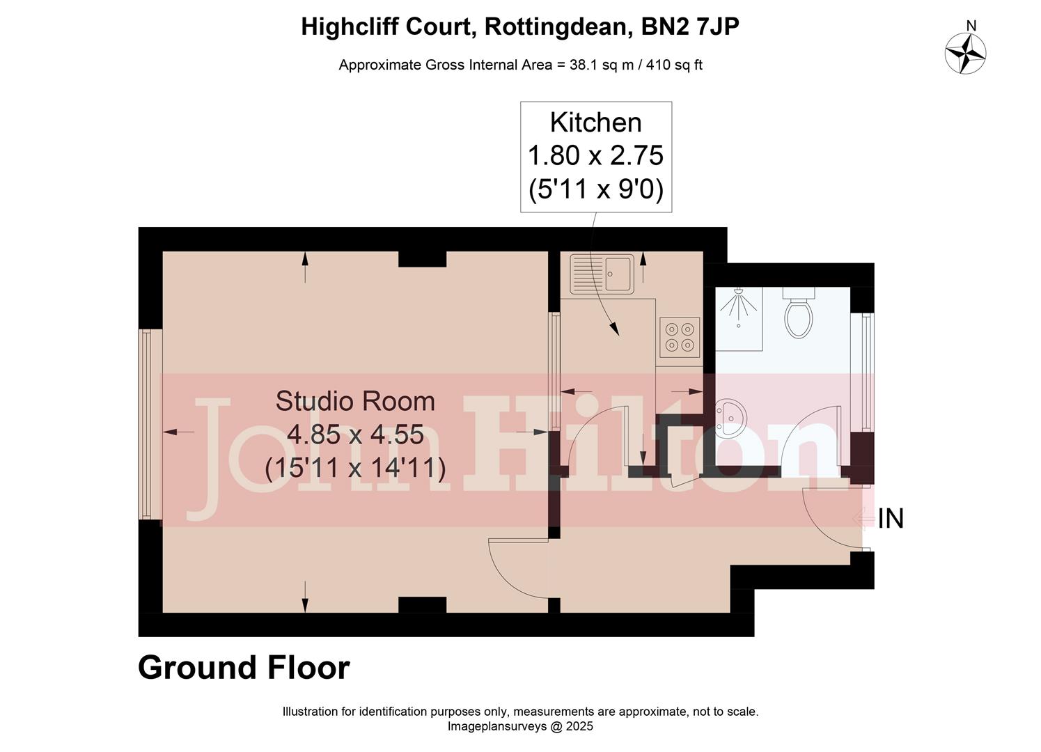 32 Highcliff Court, High Street, Brighton floorplan