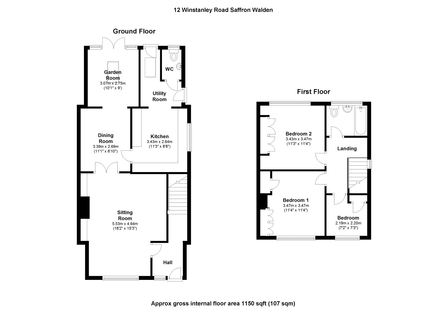 3 Bedrooms Semi-detached house for sale in Winstanley Road, Saffron Walden, Essex CB11