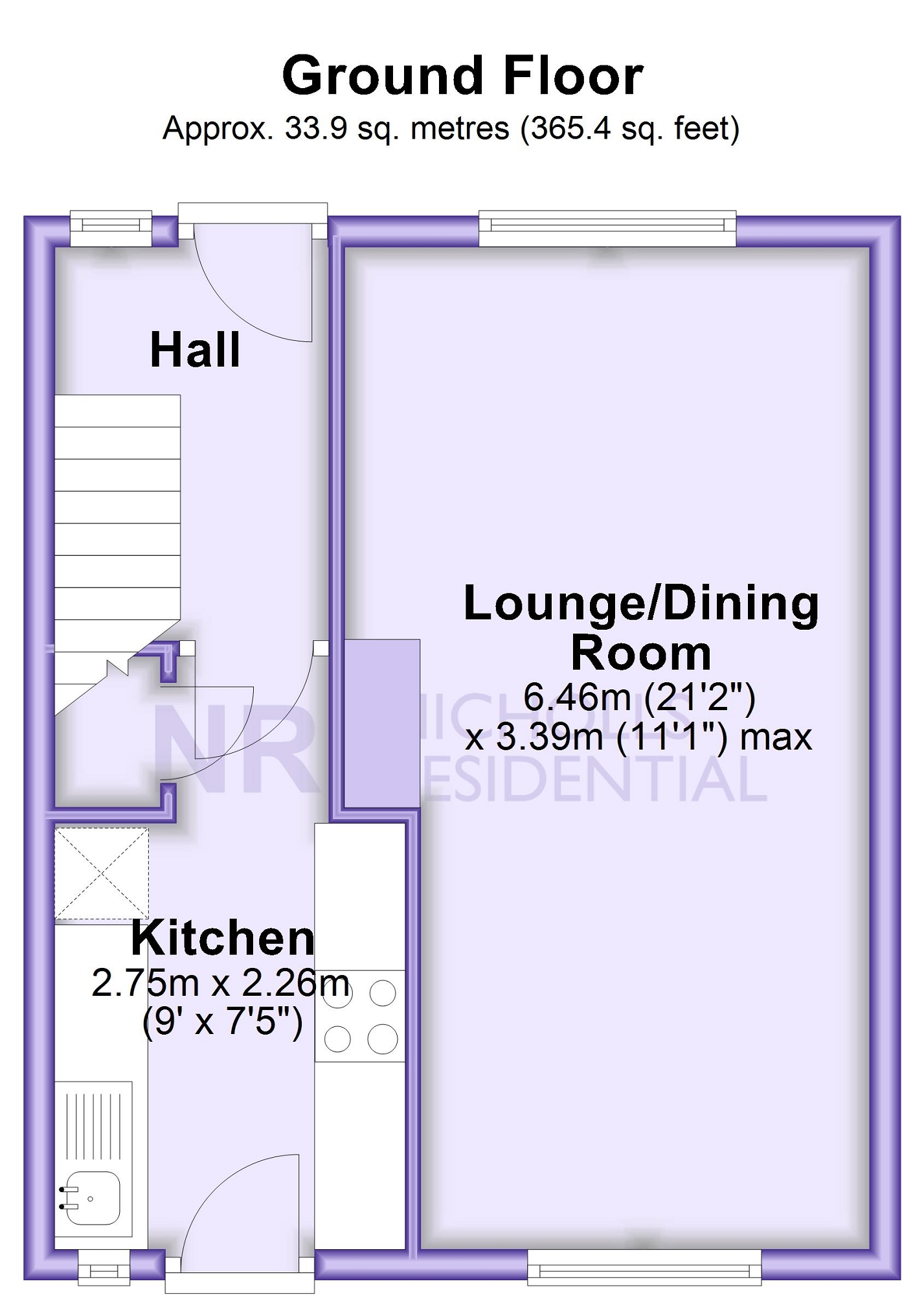 46, Kent Way, Surbiton floorplan