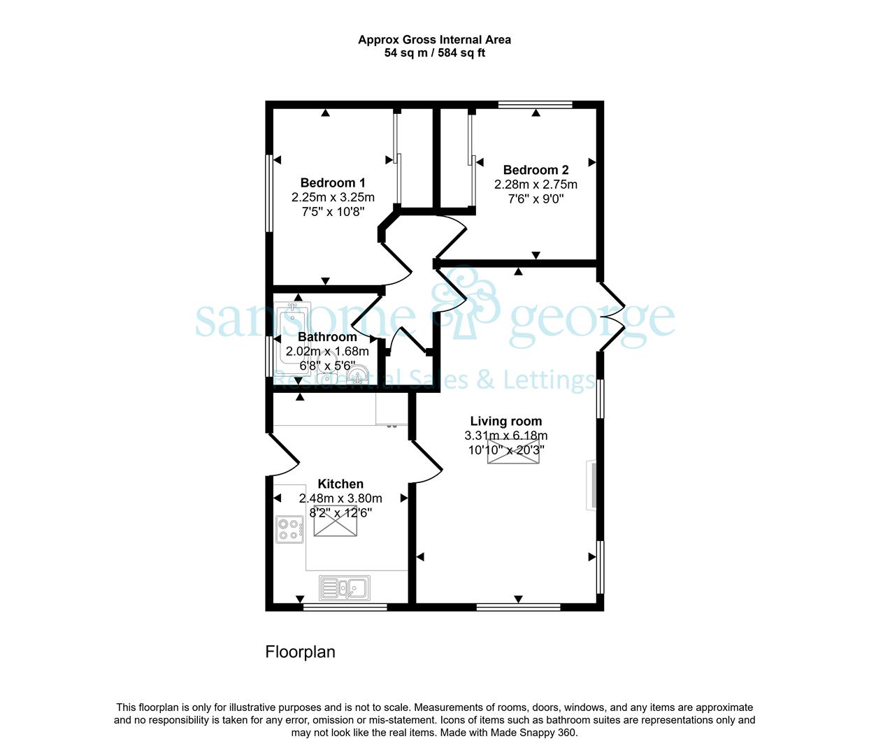 8, Second Avenue, Tilehurst floorplan