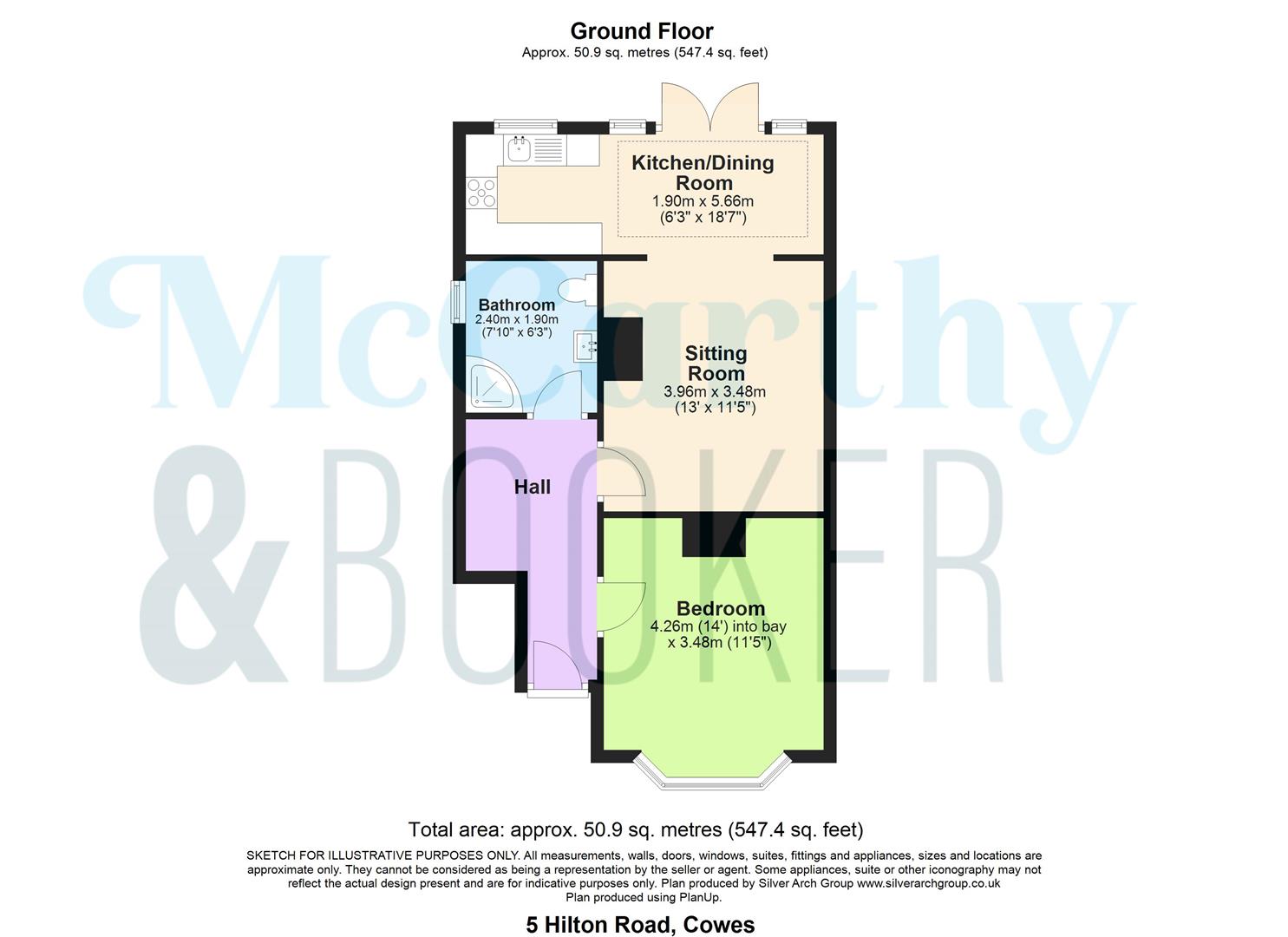 Skysail, 5, Hilton Road, Cowes floorplan