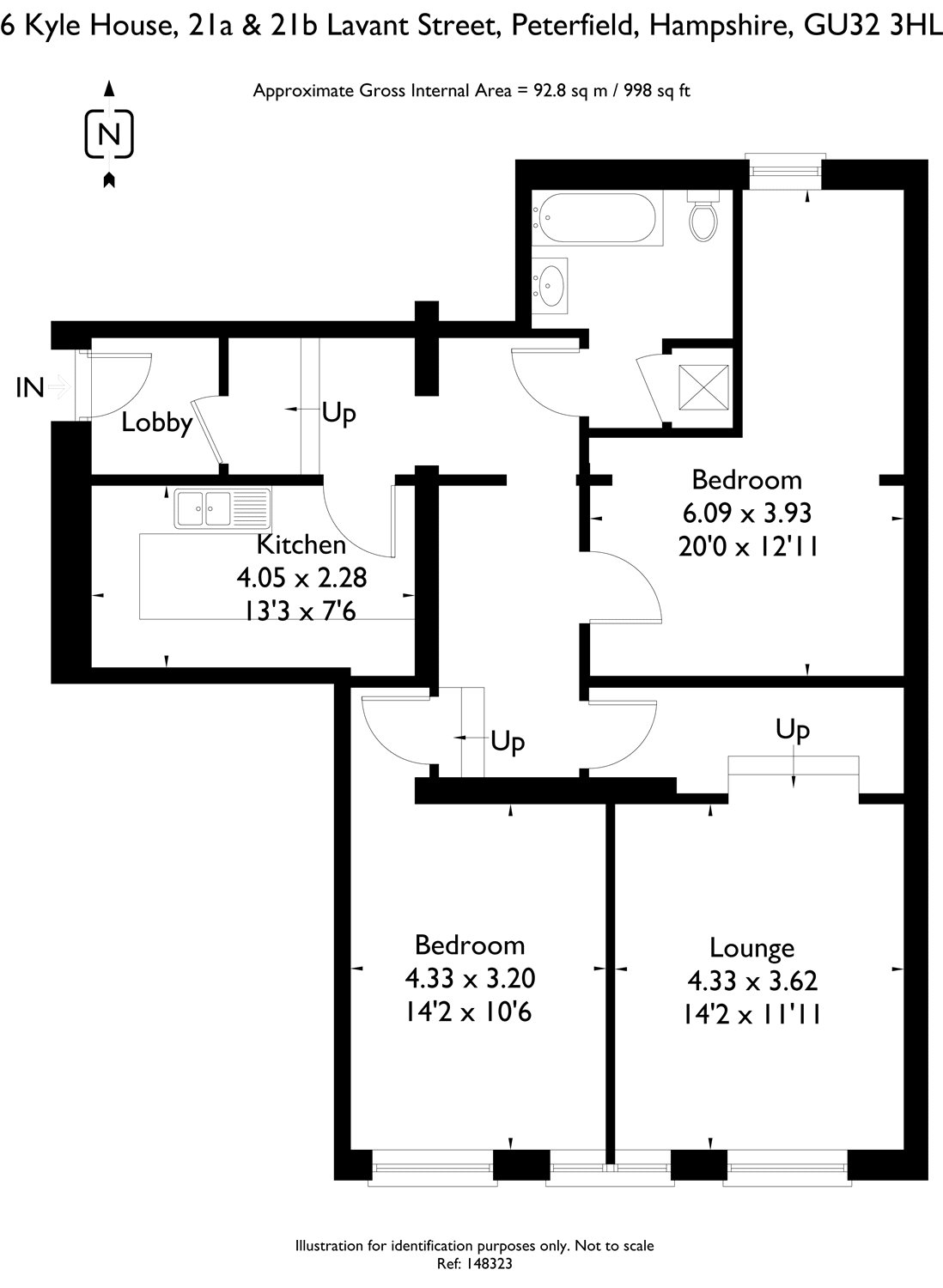 Flat 6,, Kyle House, Petersfield floorplan