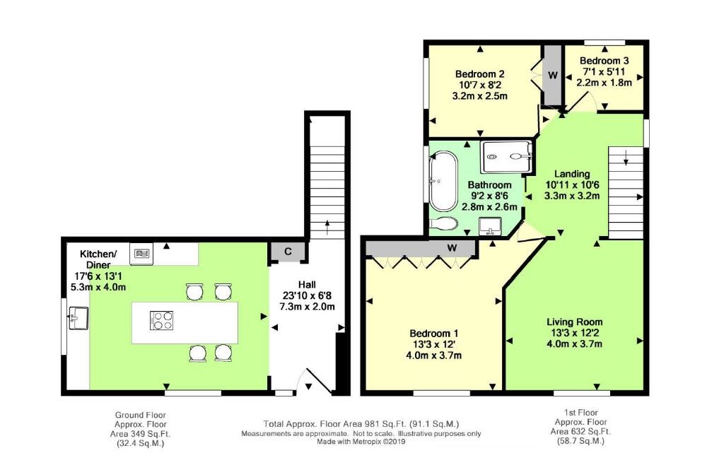 2 Bedrooms Maisonette to rent in Nursery Road, Walton On The Hill, Tadworth KT20
