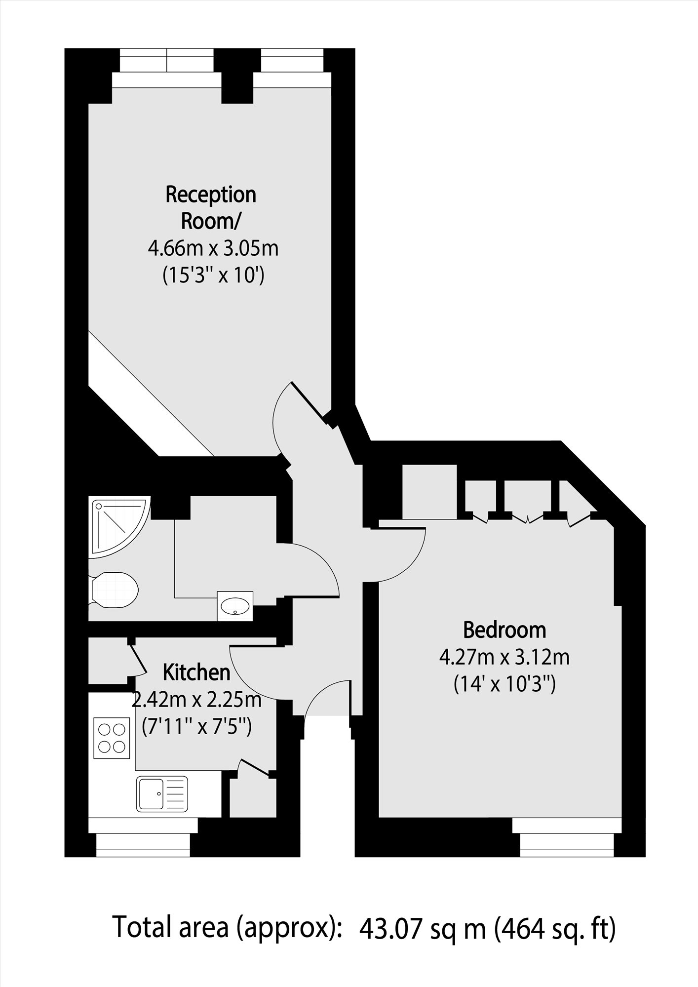 Flat 42, Seymour House, 58-60, Tavistock Place, London floorplan