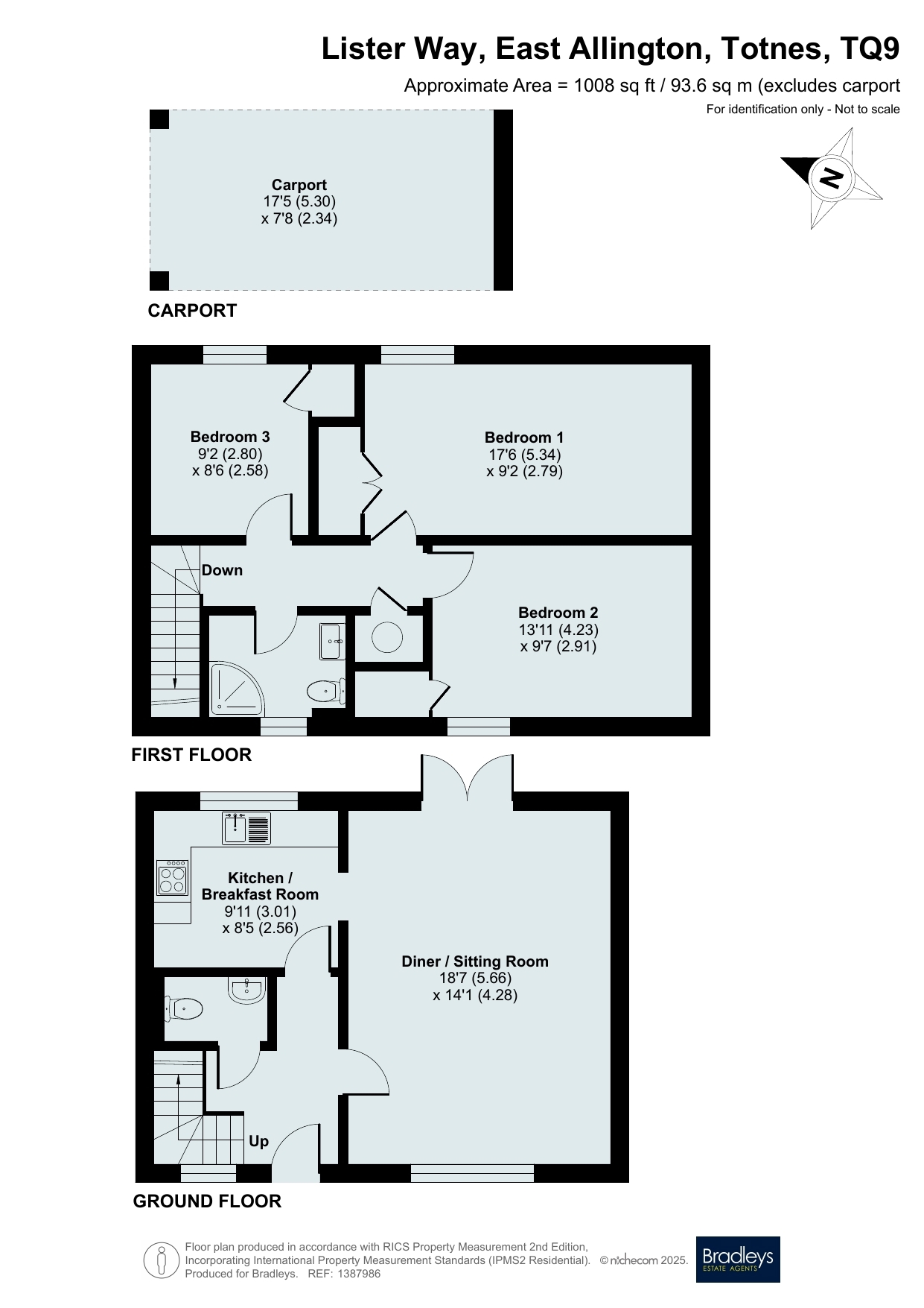19 Lister Way, East Allington Totnes, Totnes floorplan