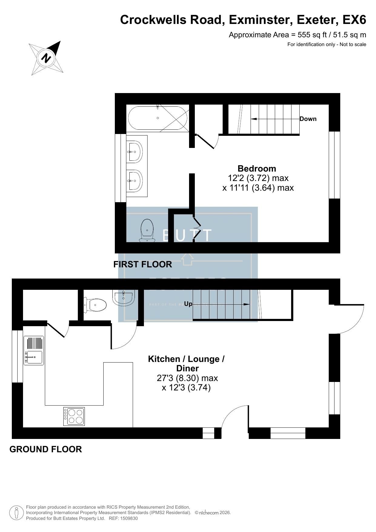 33 Crockwells Road, Exeter floorplan