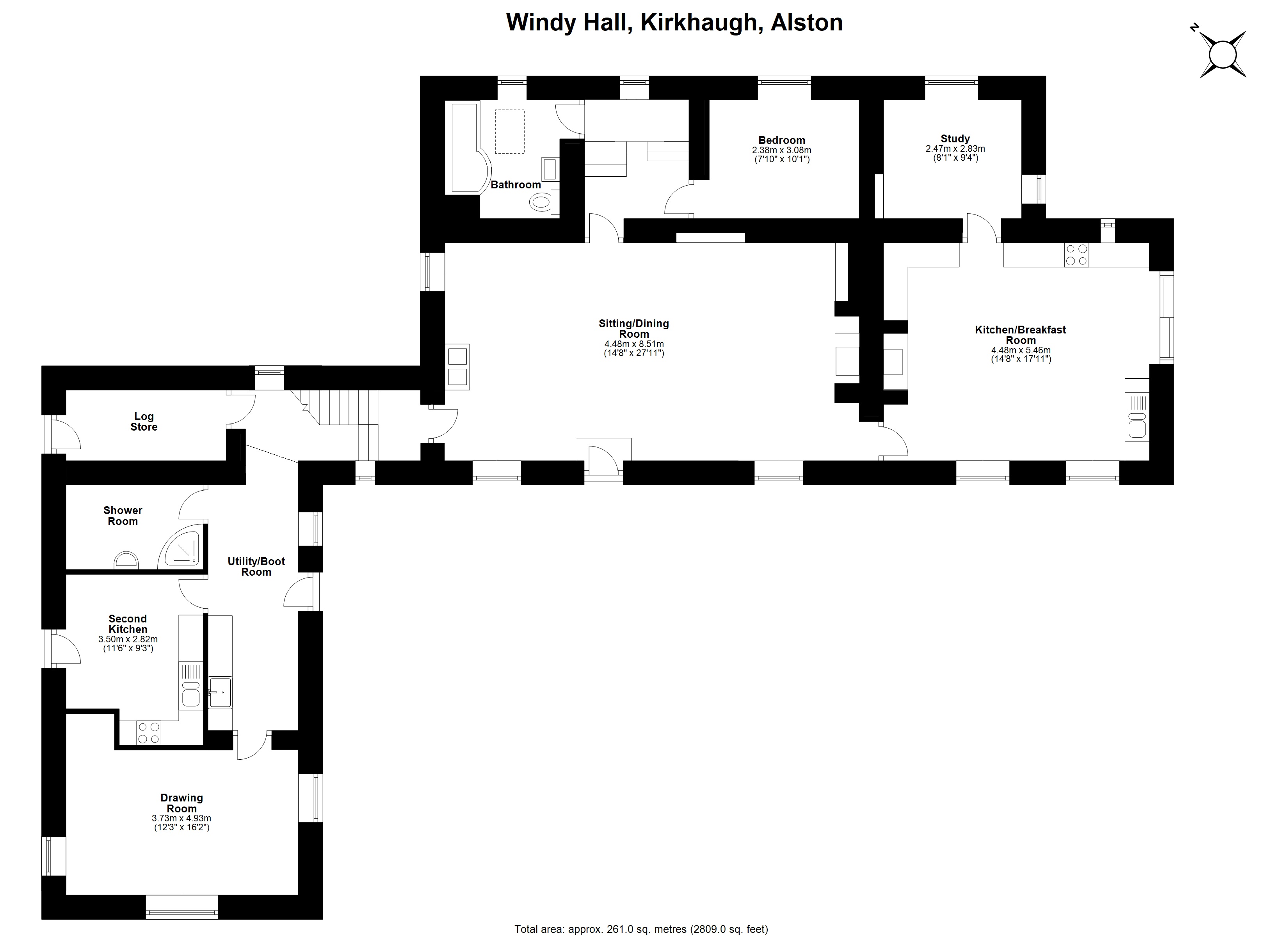 Windy Hall, Kirkhaugh, Alston, Cumbria CA9, 5 bedroom detached house