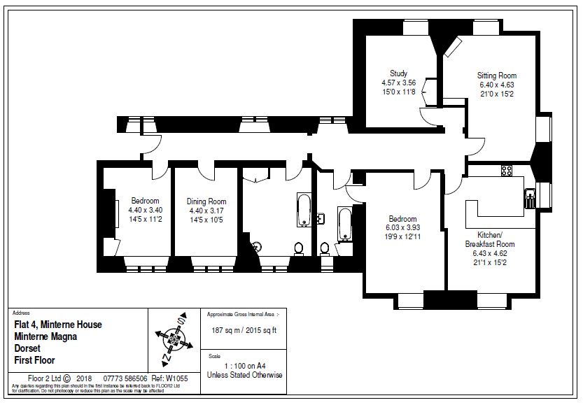 3 Bedrooms Flat to rent in Minterne House, Minterne Magna, Dorchester DT2