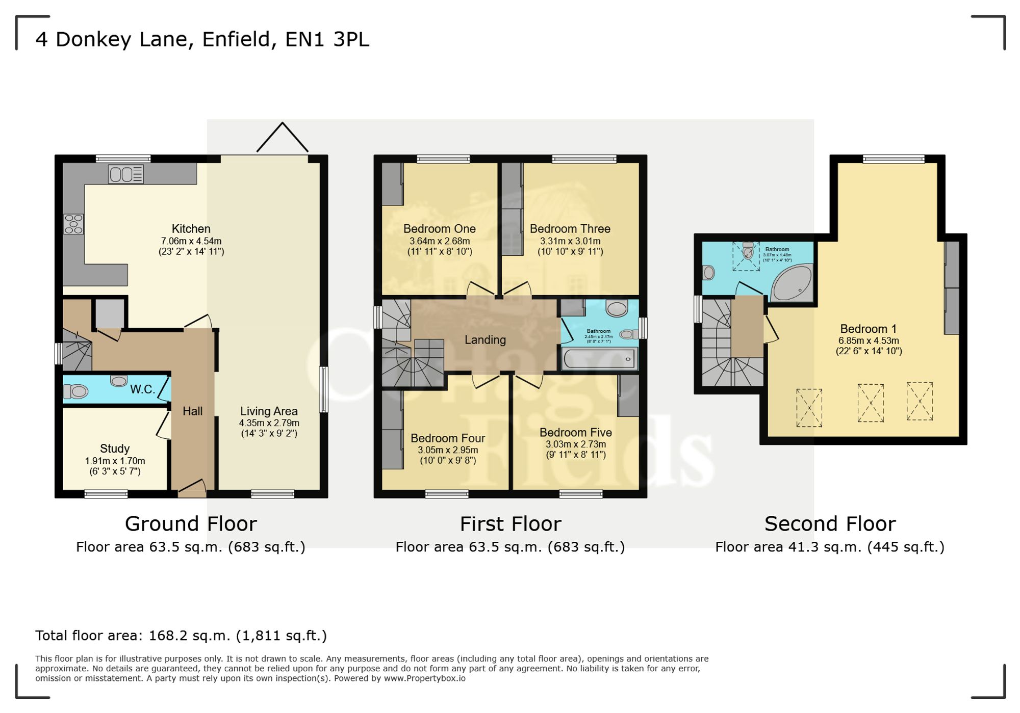 4 Donkey Lane, Enfield floorplan