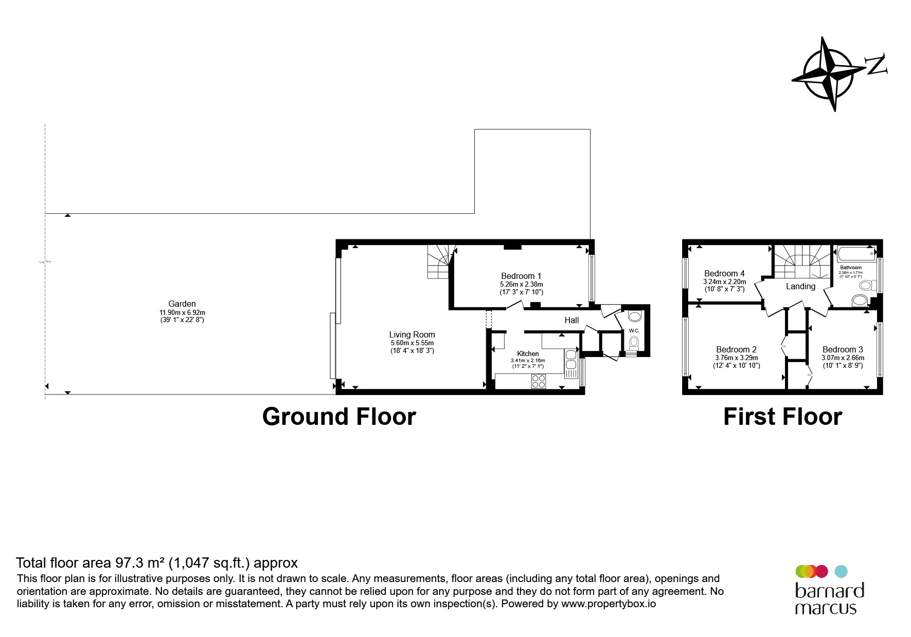 83, Longton Grove, LONDON floorplan