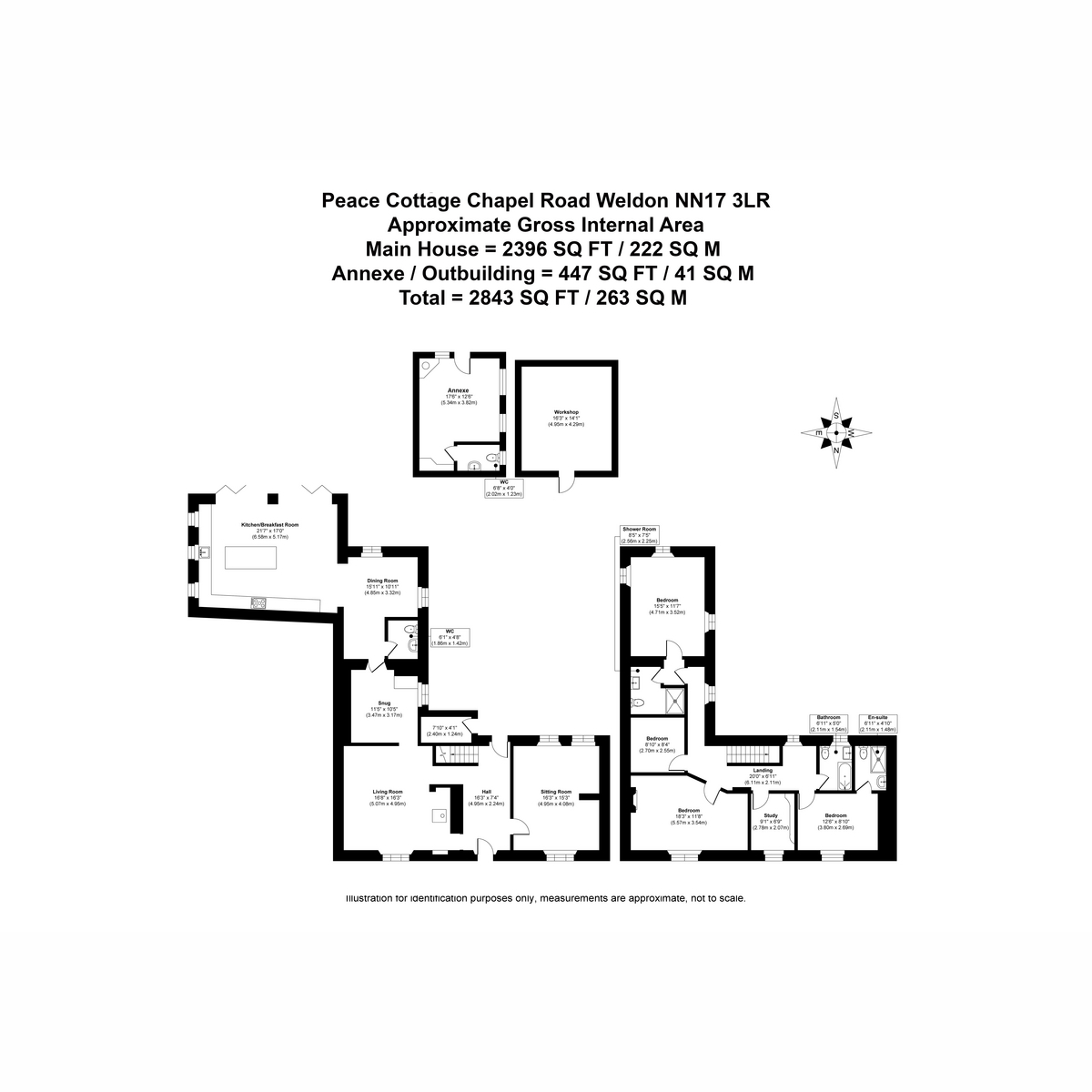 Peace Cottage, 14, Chapel Road, Corby floorplan