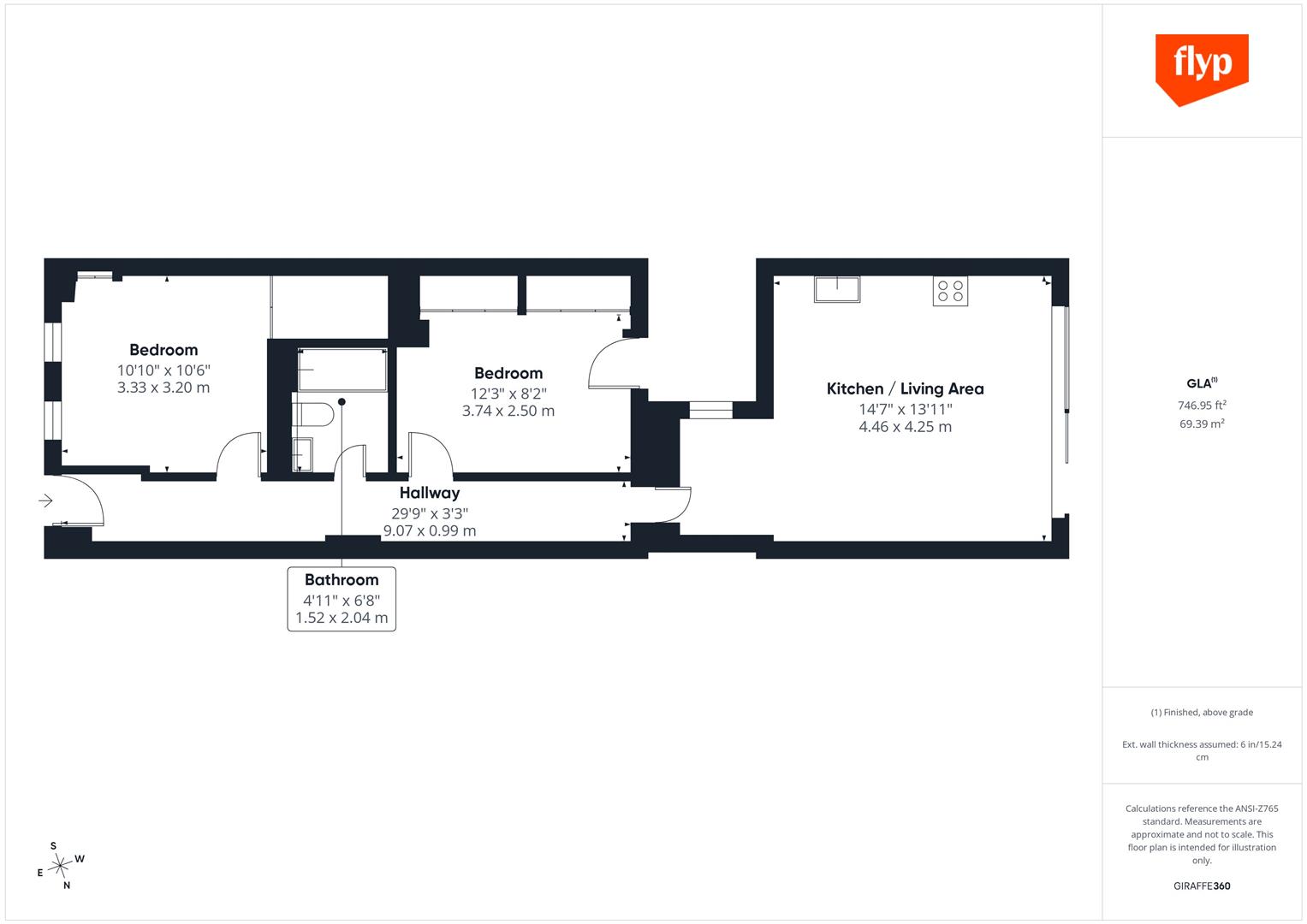 244C, Brixton Hill, London floorplan