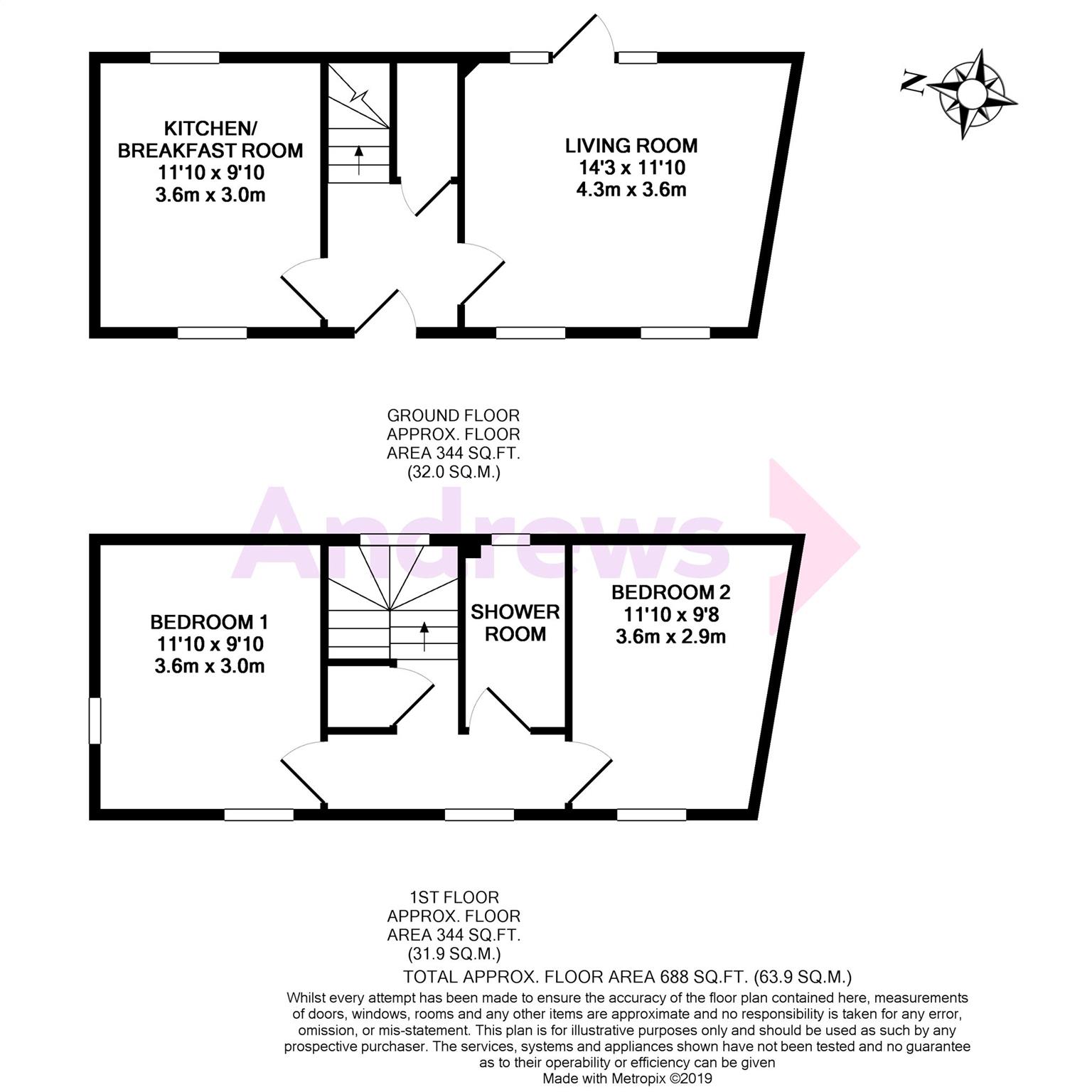 2 Bedrooms Terraced house for sale in Crown Mews, Abingdon, Oxfordshire OX14