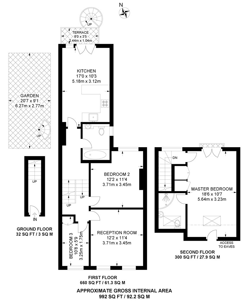 7, Crebor Street, East Dulwich floorplan