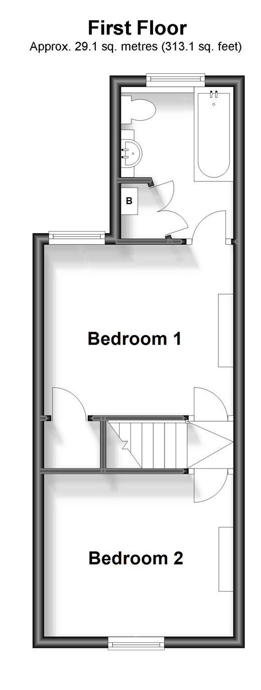 Milton Road, Caterham, Surrey CR3, 2 bedroom semidetached house for