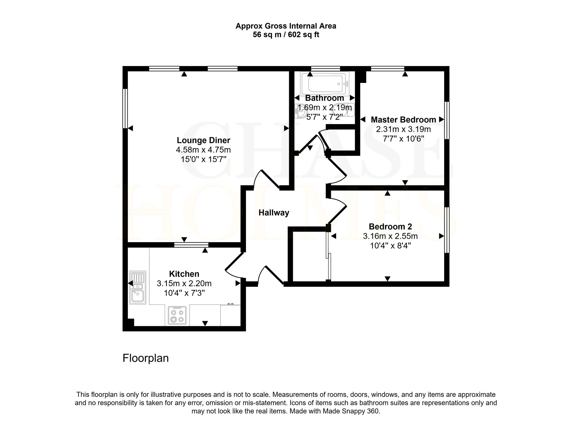 115 Ellison Street, Hebburn floorplan