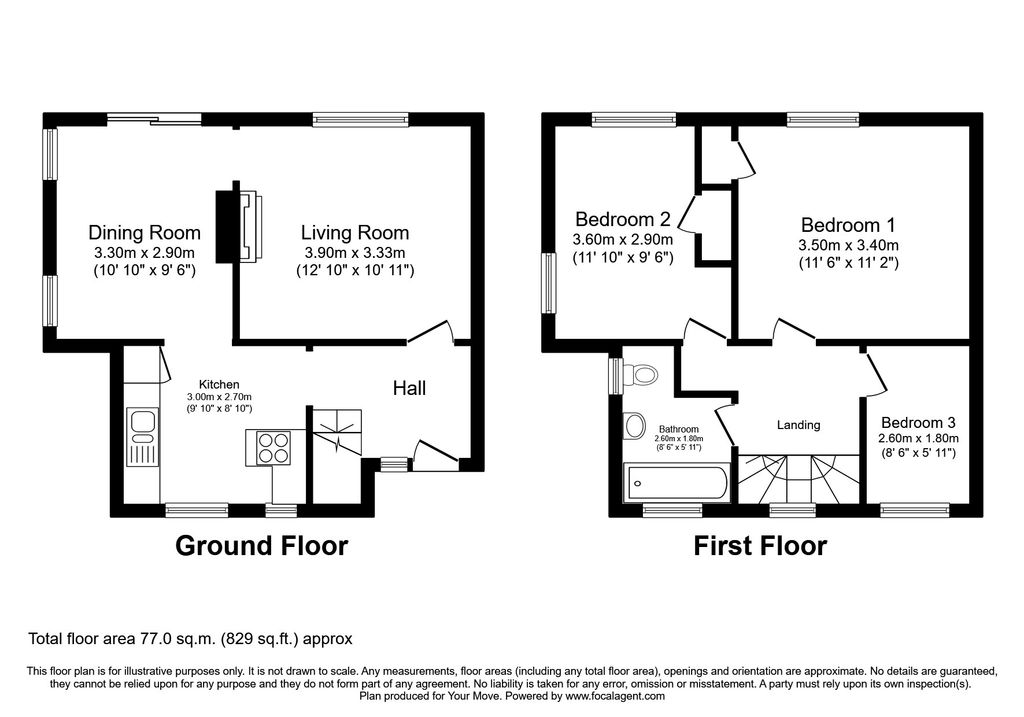 46, Helvellyn Avenue, Kent floorplan
