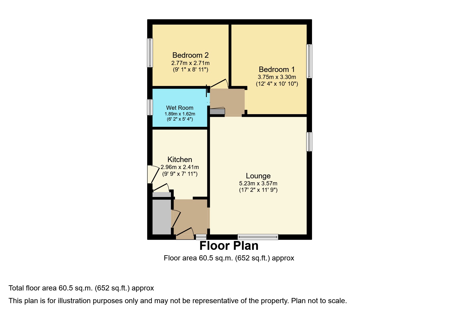 Llys Charles, Towyn, Abergele LL22, 2 bedroom semidetached bungalow