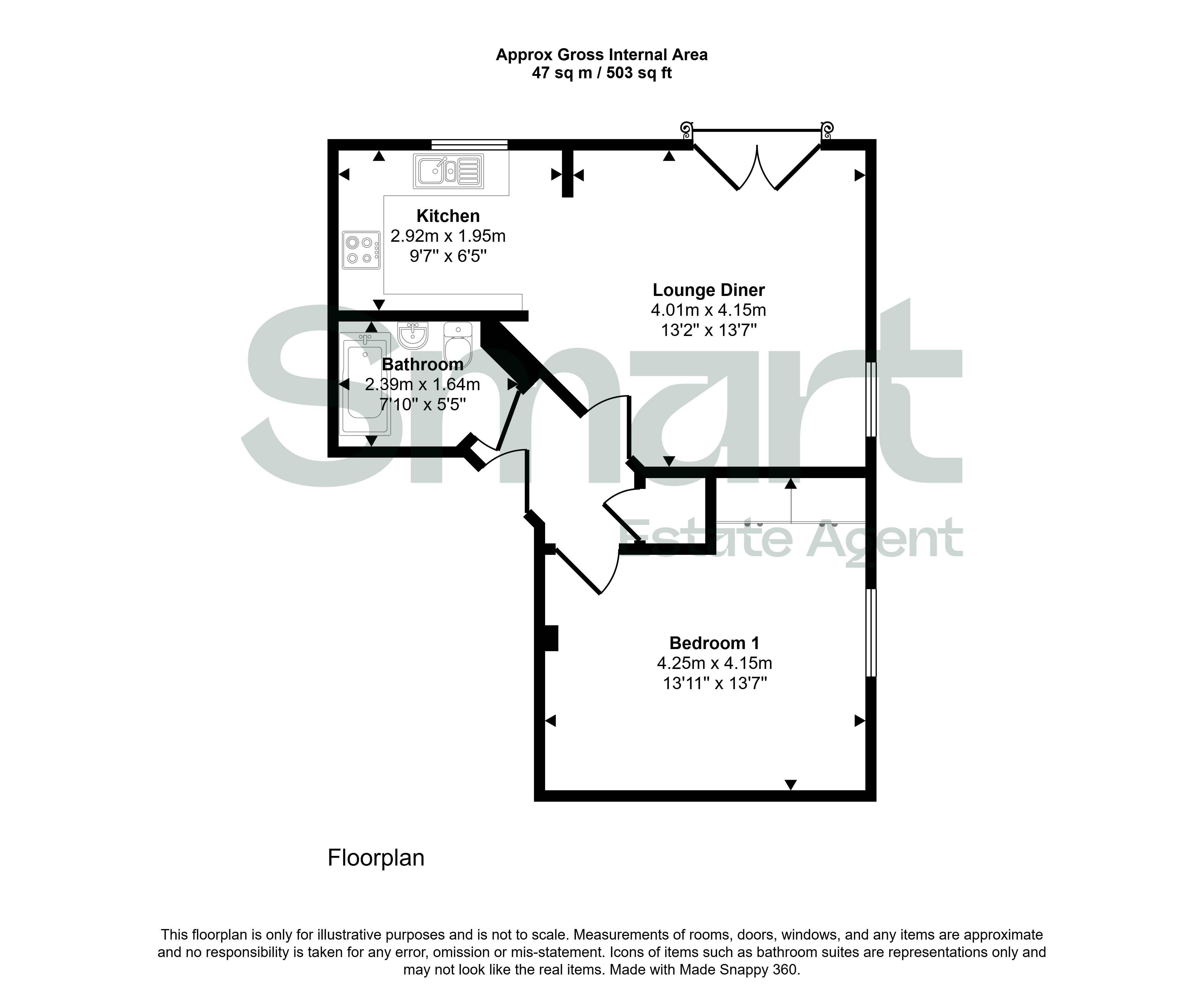 2, Raleigh House, Exeter floorplan