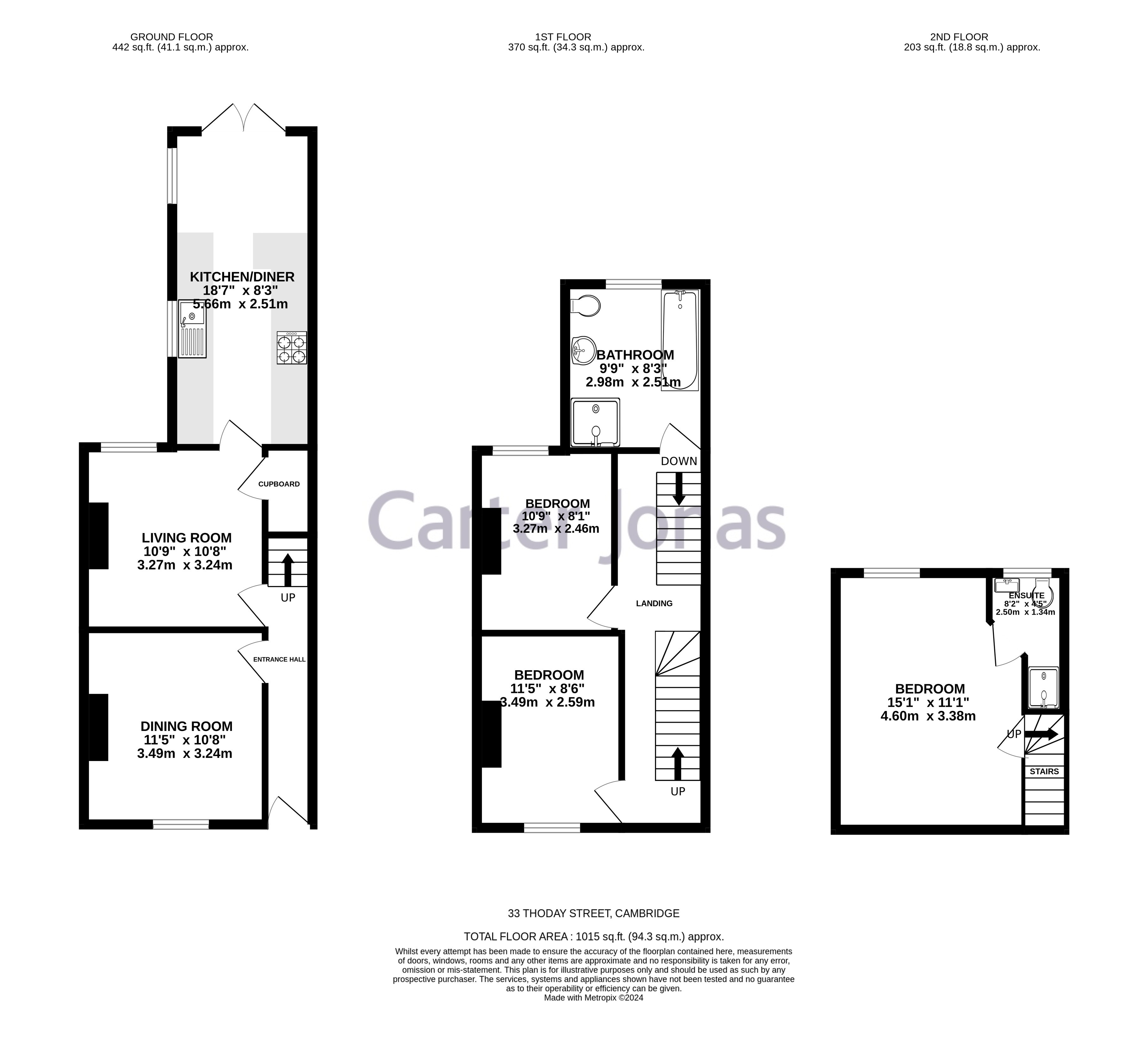 33, Thoday Street, Cambridge floorplan
