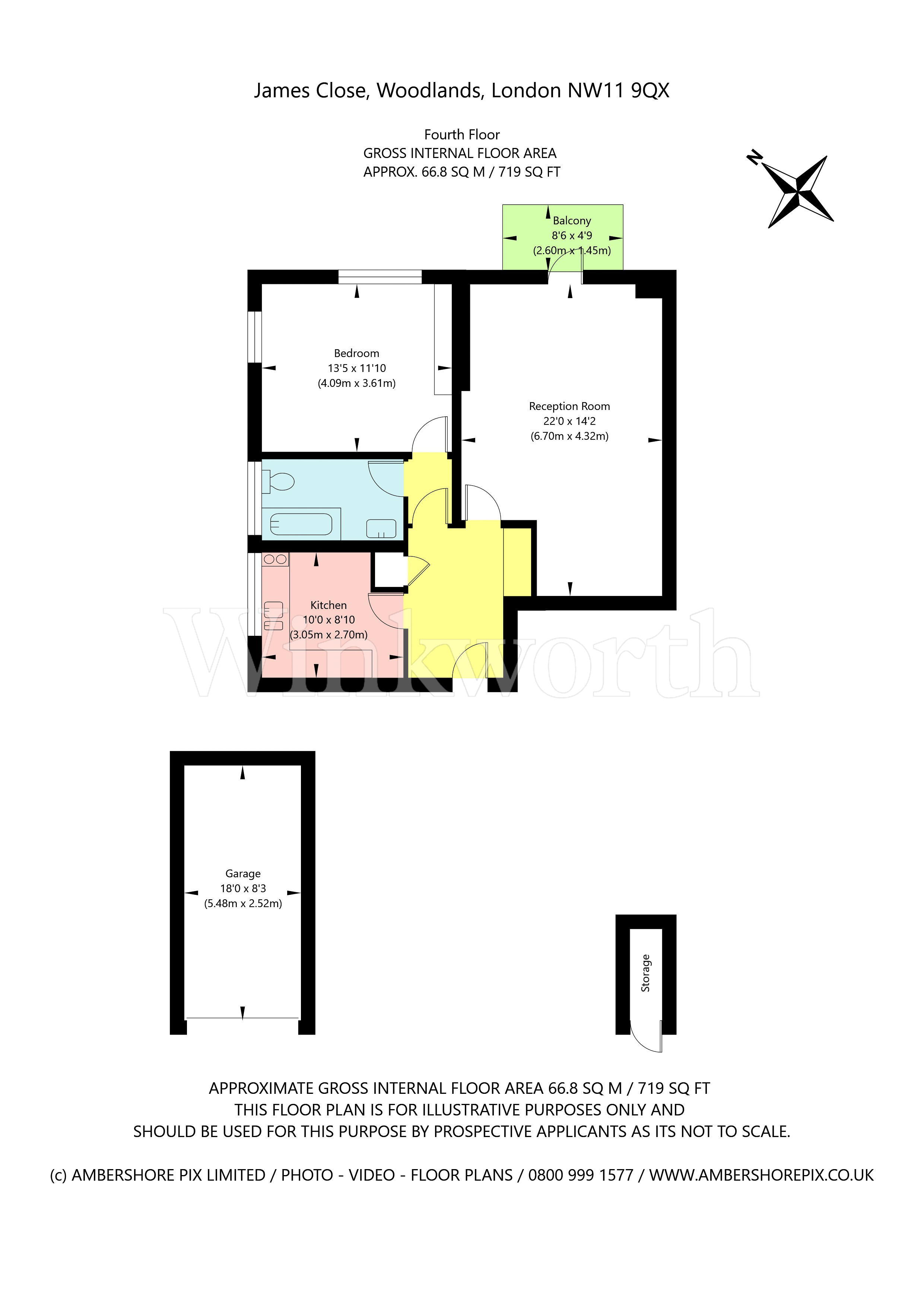 39, James Close, London floorplan