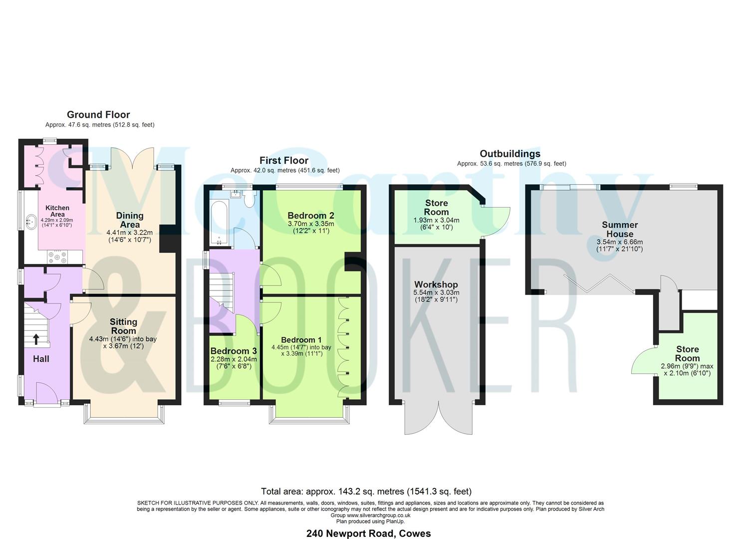 240, Newport Road, Cowes floorplan