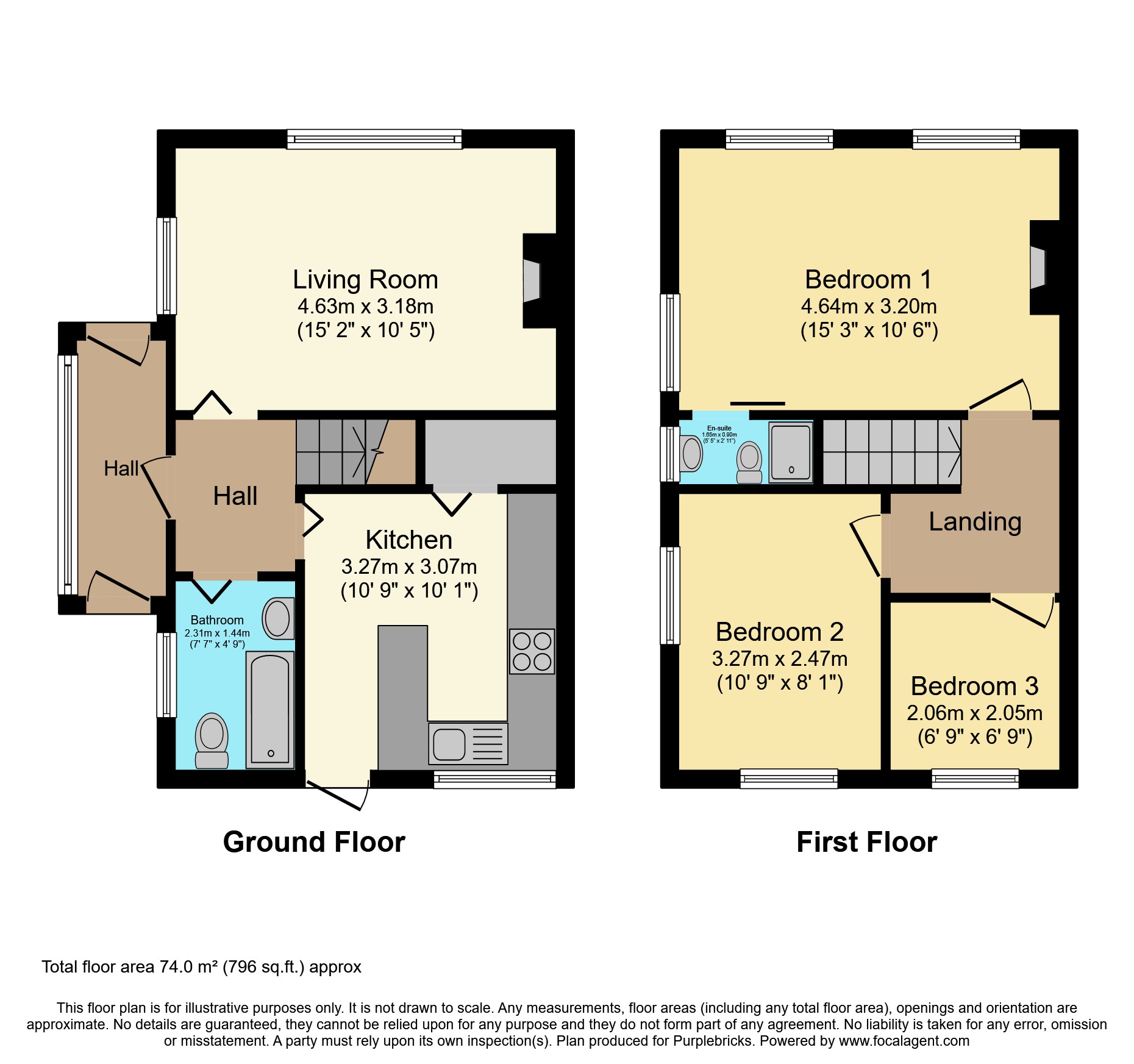 63, Turfpits Lane, Birmingham floorplan
